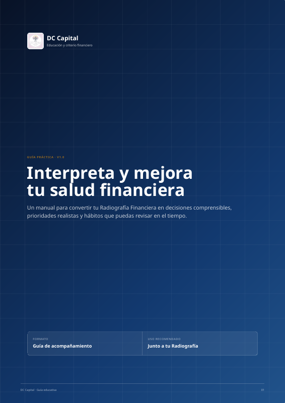 Portada de la Guía práctica para interpretar y mejorar tu salud financiera
